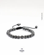 Pulsera Hematita Hombre Chile - Piedra Natural Hecha a Mano
