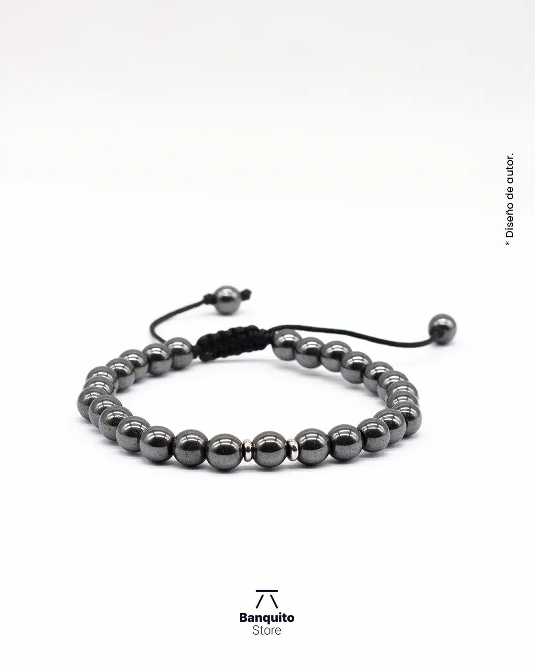Pulsera Hematita Hombre Chile - Piedra Natural Hecha a Mano
