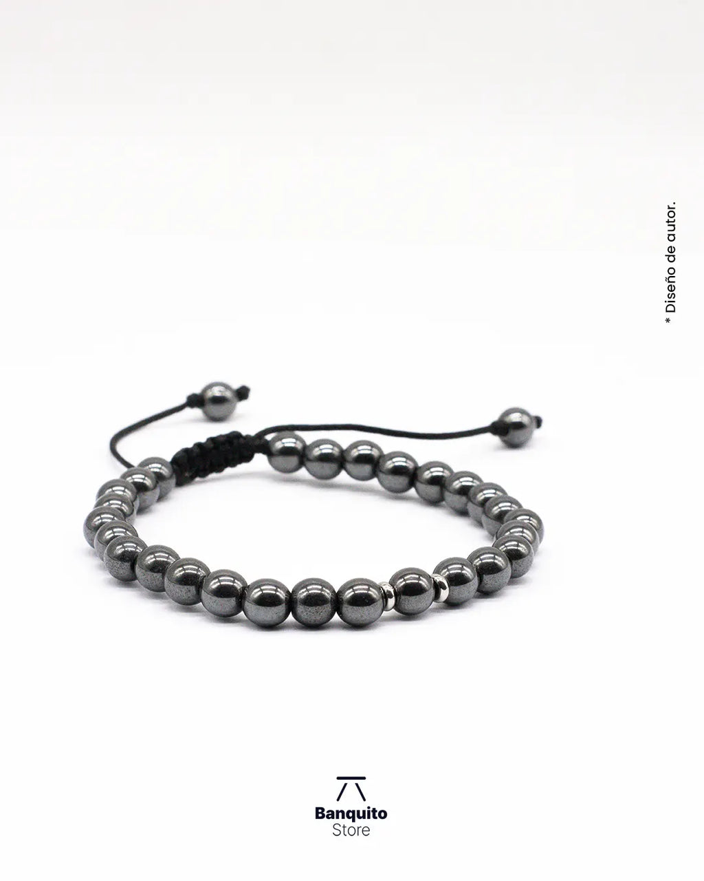 Pulsera Hematita Hombre Chile - Piedra Natural Hecha a Mano