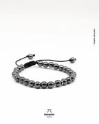 Pulsera Hematita Hombre Chile - Piedra Natural Hecha a Mano