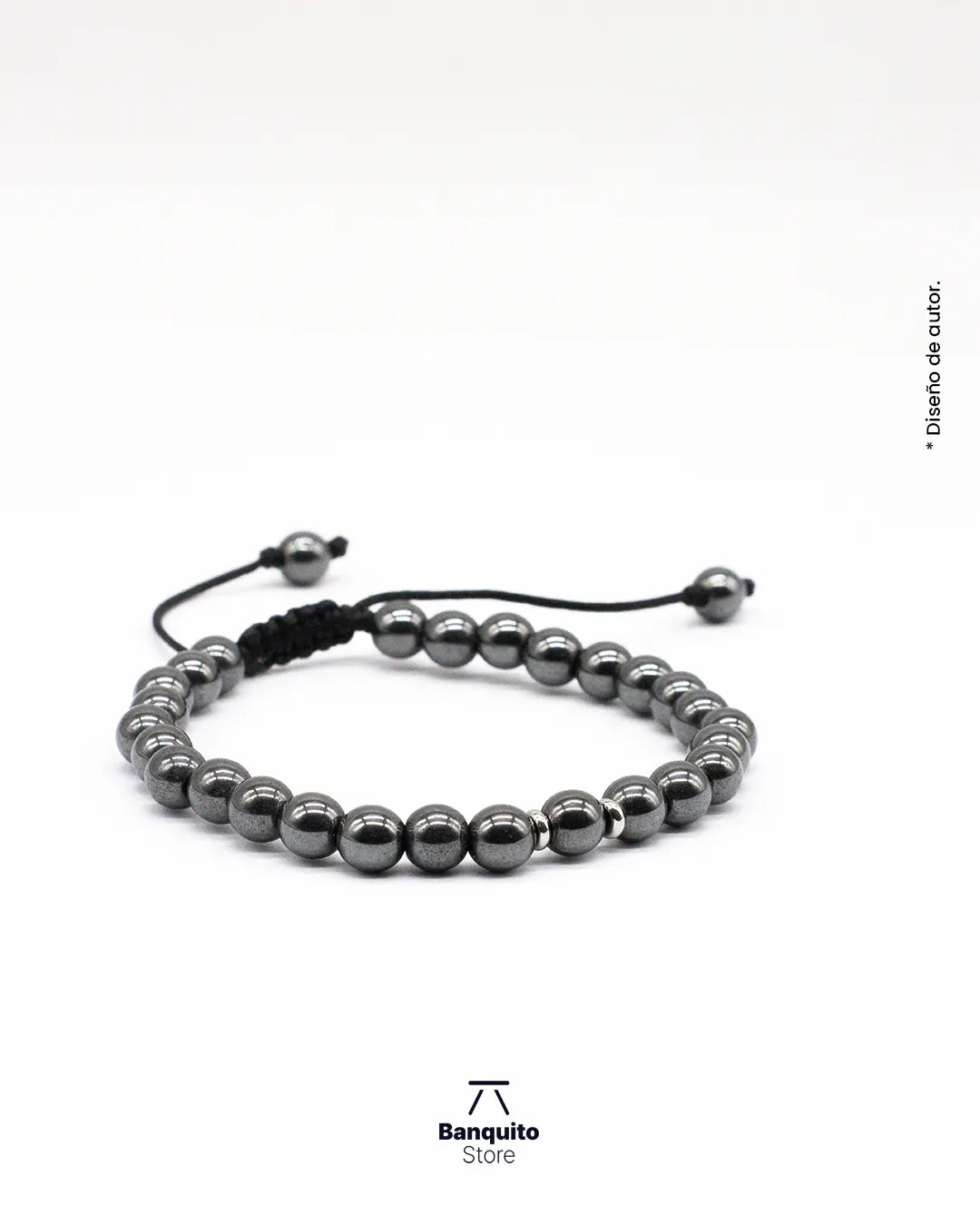 Pulsera Hematita Hombre Chile - Piedra Natural Hecha a Mano