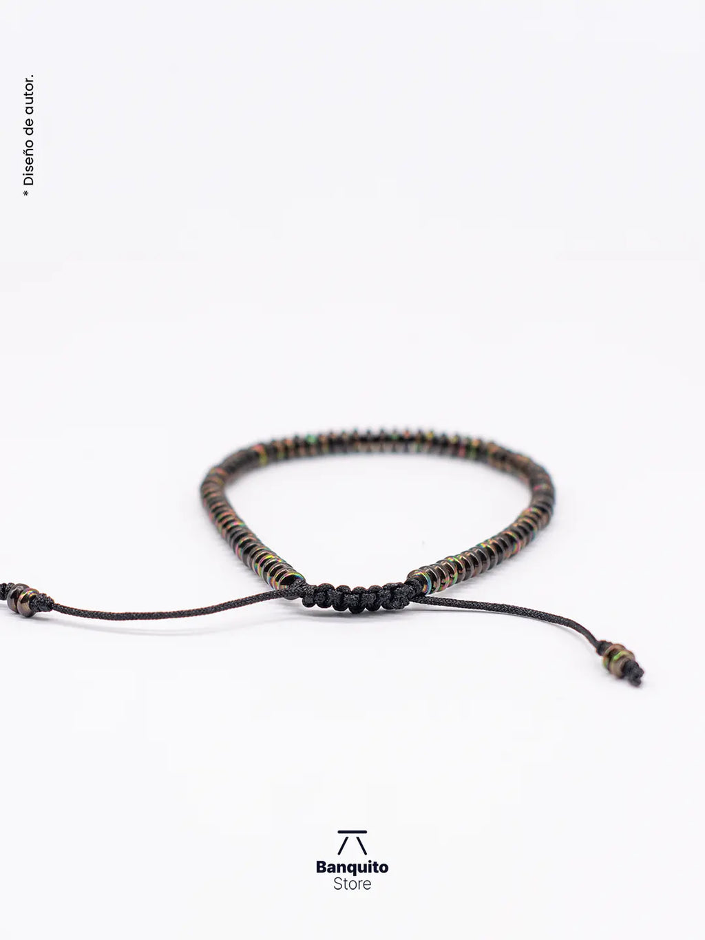 Pulsera de Hematita Rondel – Diseño Minimalista