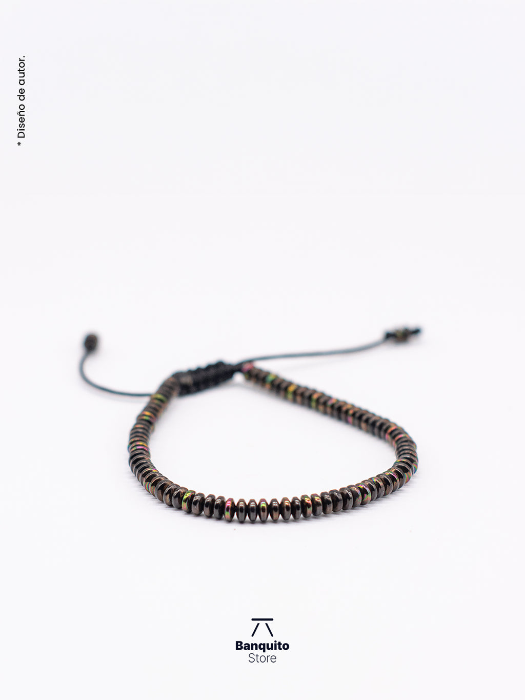 Pulsera de Hematita Rondel – Diseño Minimalista