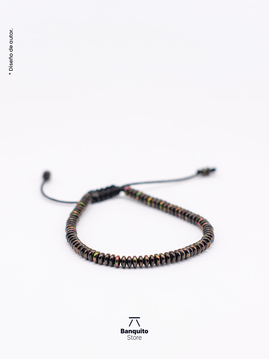 Pulsera de Hematita Rondel – Diseño Minimalista