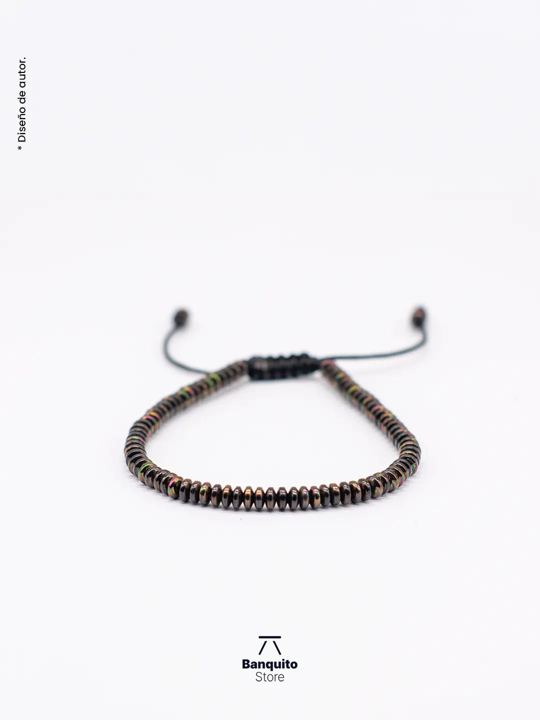Pulsera de Hematita Rondel – Diseño Minimalista