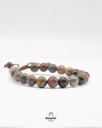 Pulsera de Jaspe Picasso Natural 8 mm para Hombre | Banquito Store