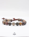 Pulsera de Jaspe Picasso Natural 8 mm para Hombre | Banquito Store