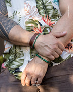 Pulsera Malaquita Natural para Hombres