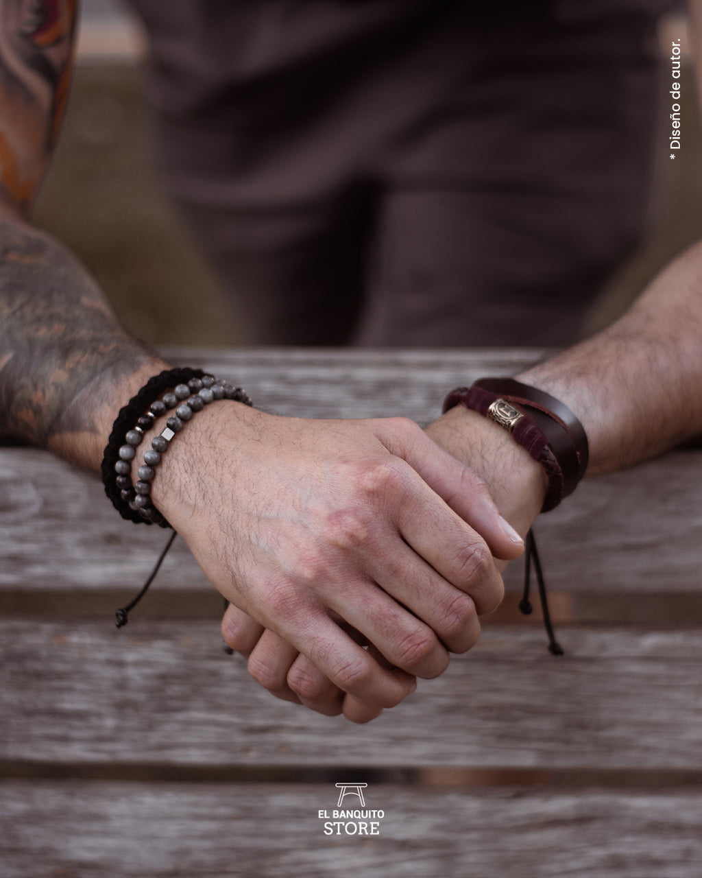 Pulseras para hombre de Ojo de Halcón y Shungita
