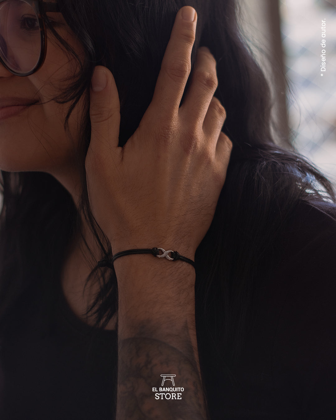 Pulsera Infinity Negra