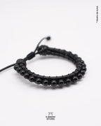 Pulsera de Turmalina negra/Pulsera de Cuero