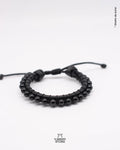 Pulsera de Turmalina negra/Pulsera de Cuero