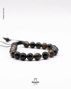 Pulsera de Ojo de Tigre Negro