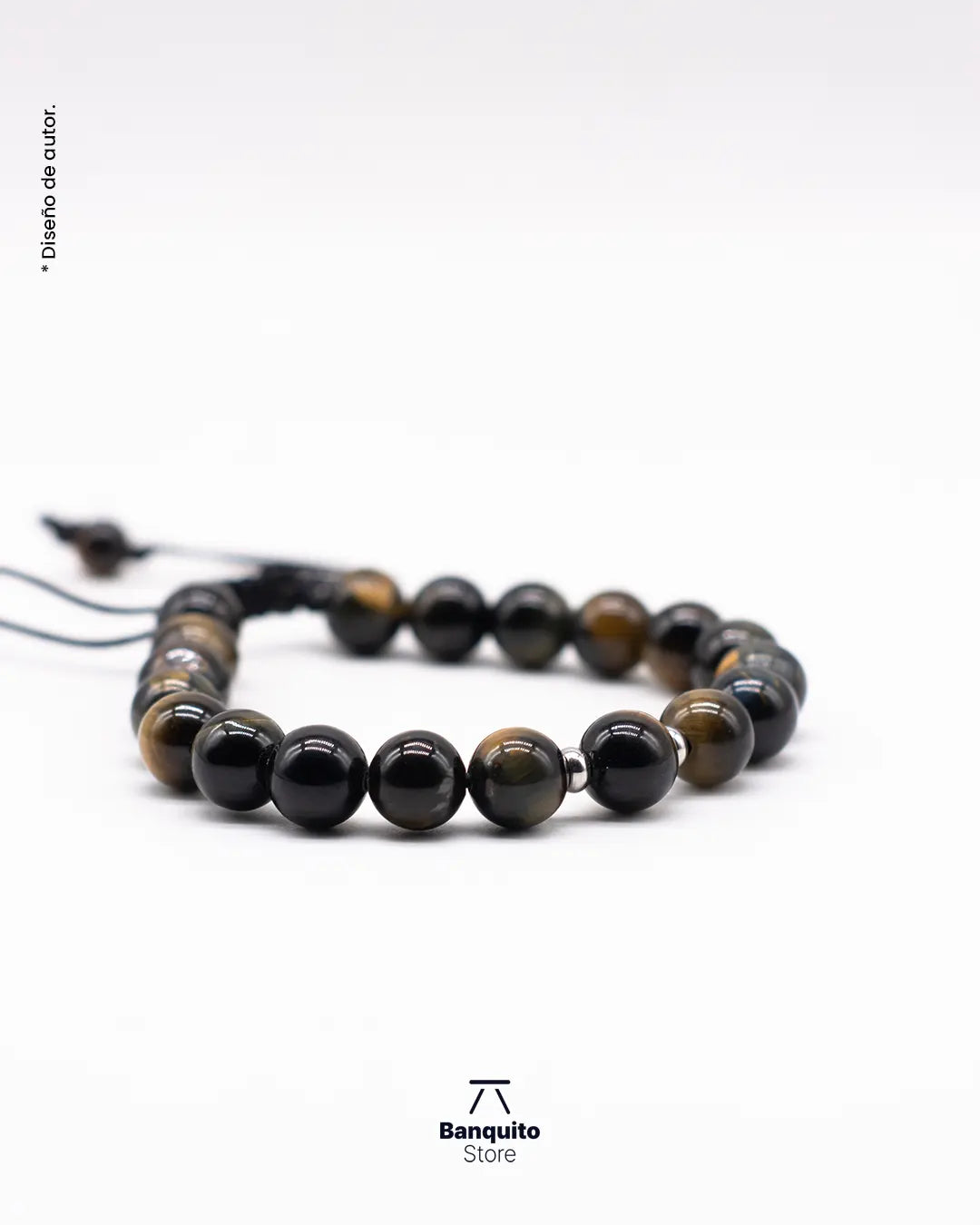 Pulsera de Ojo de Tigre Negro
