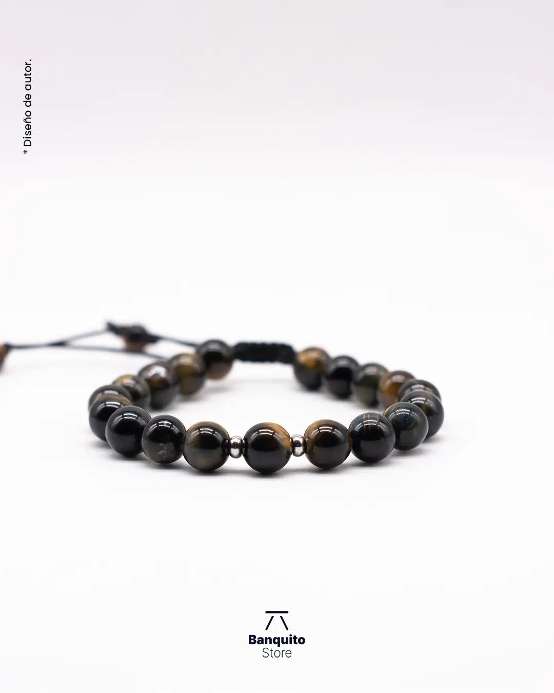Pulsera de Ojo de Tigre Negro