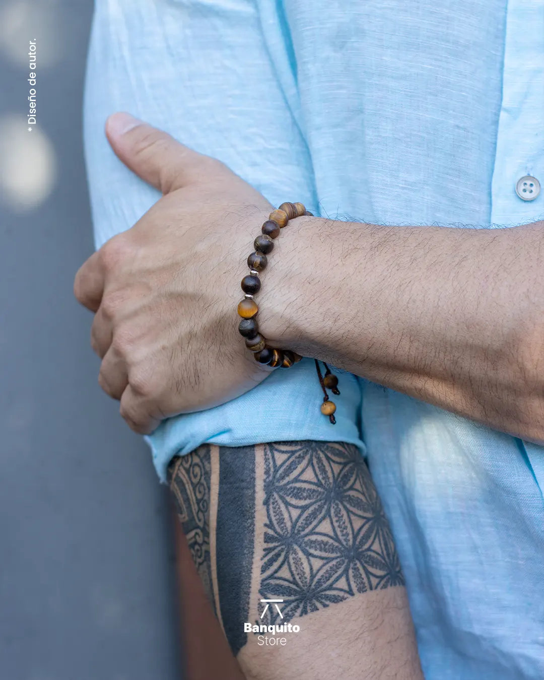 Pulsera Ojo de Tigre Matte 8mm