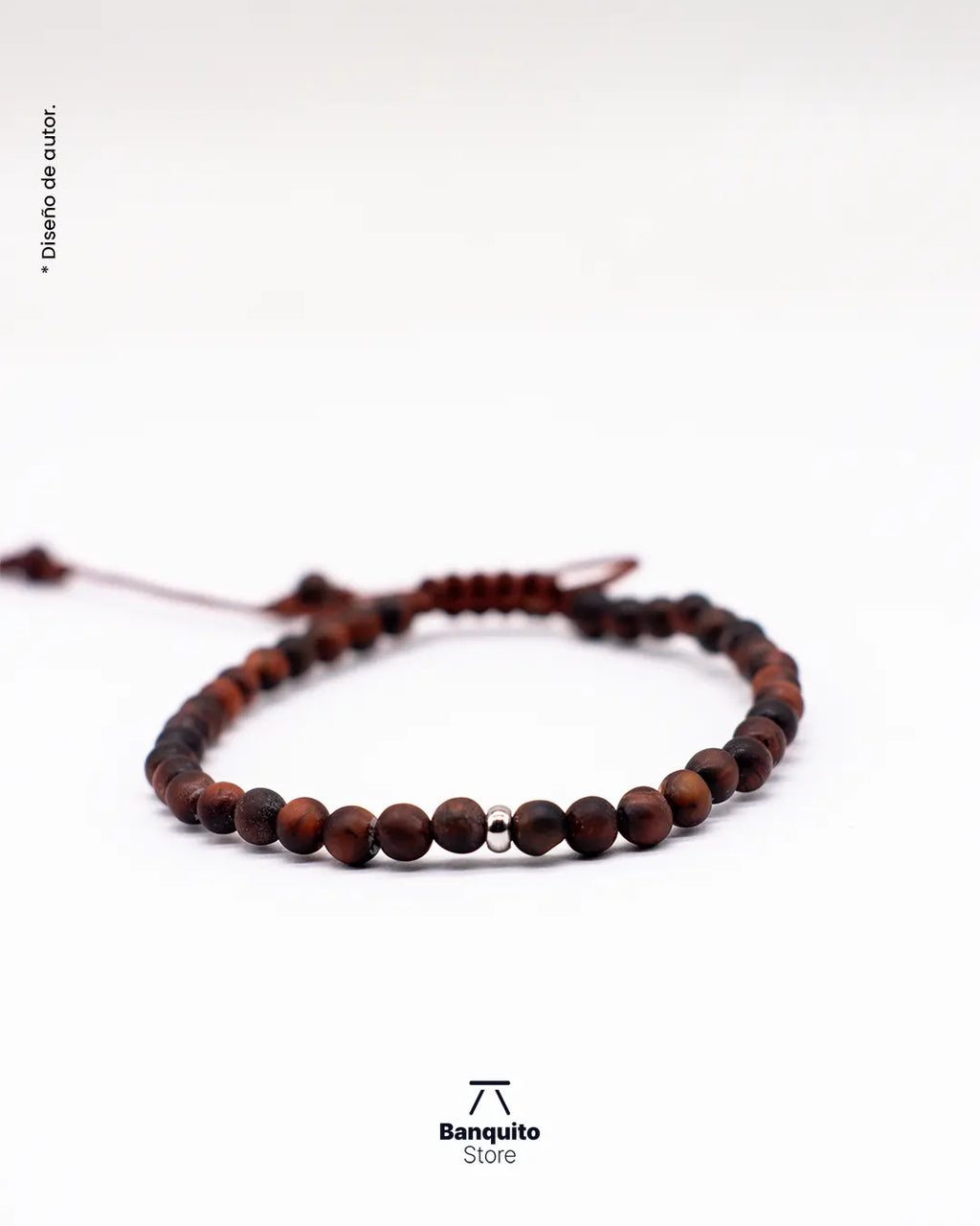 Pulsera de Ojo de Buey Natural 4 mm para Hombre
