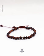 Pulsera de Ojo de Buey Natural 4 mm para Hombre