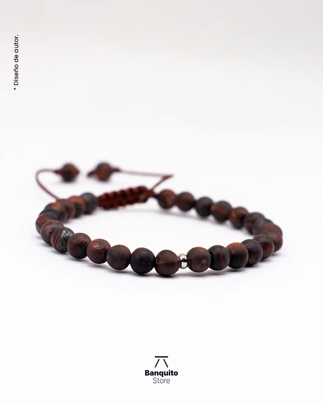 Pulsera de Ojo de Buey Natural 6 mm para Hombre