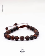 Pulsera de Ojo de Buey Natural 8 mm para Hombre | Banquito Store