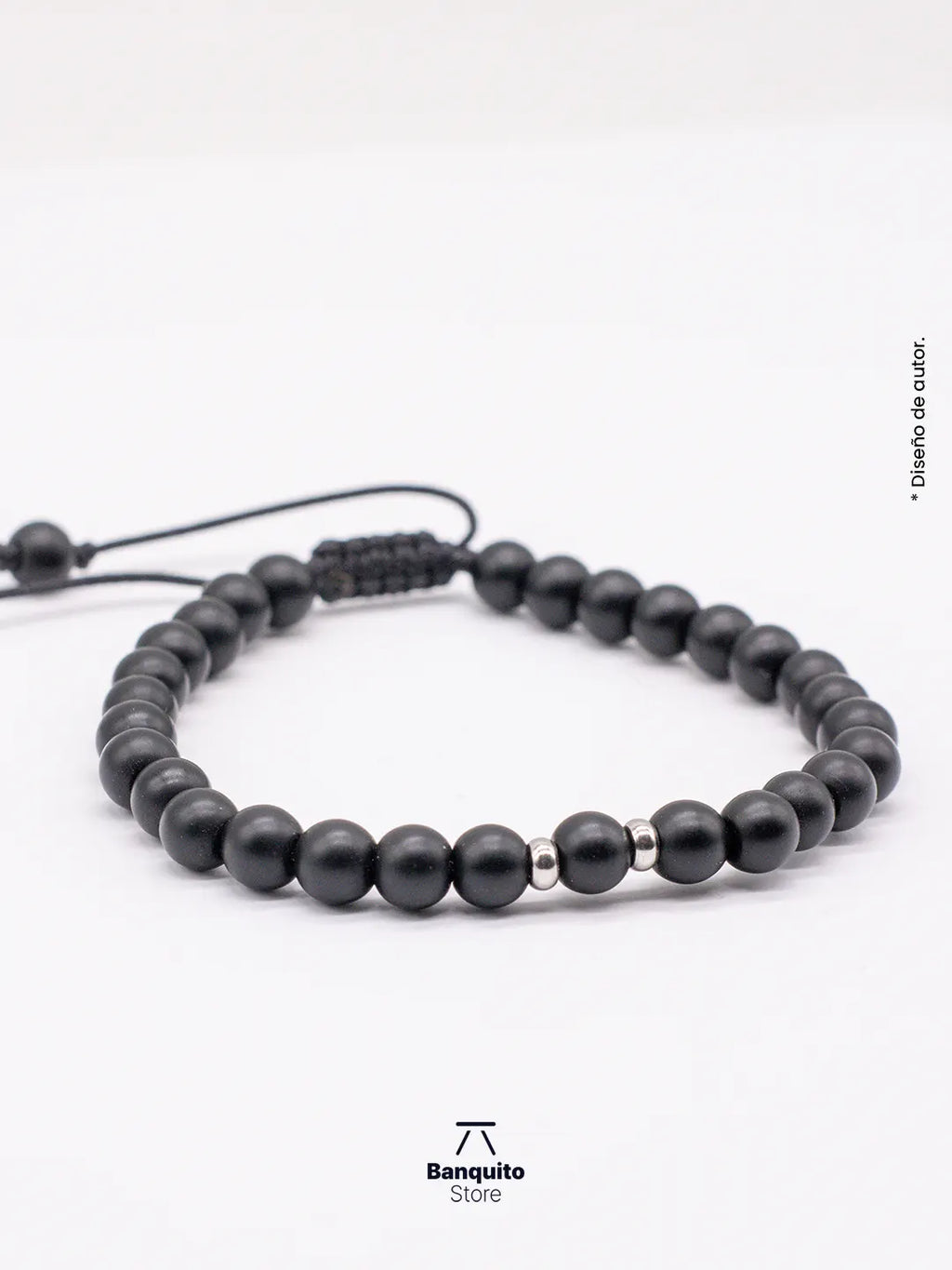 Pulsera Ónix Mate 6mm Hombre | Hecha a Mano en Chile