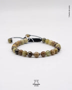 Pulsera Granate Verde Natural