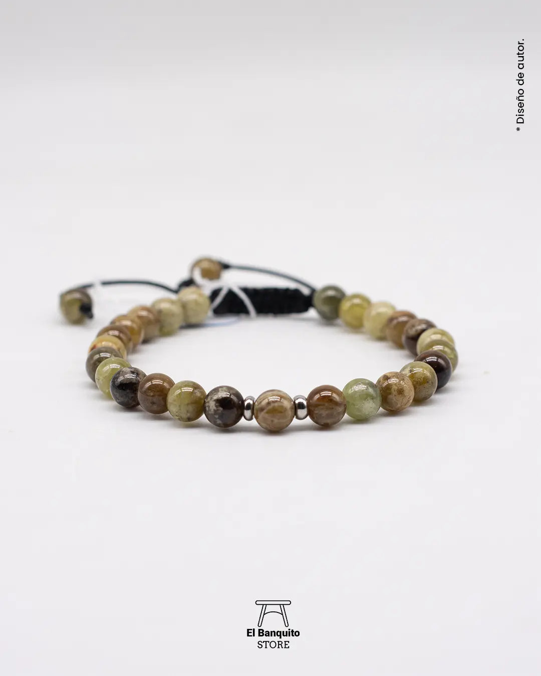 Pulsera Granate Verde Natural