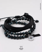 Set Pulseras Ojo de Halcón Azul