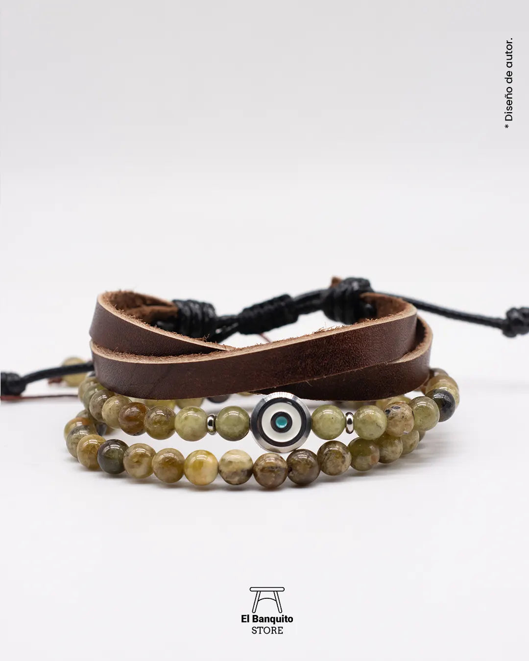 Set Pulseras Green Granate