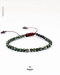 Pulsera de Serafinita Natural con Plata 950 para Hombre