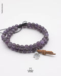 Pulsera de Amatista con Mano de Fátima