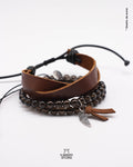Set Pulseras Cuarzo Ahumado