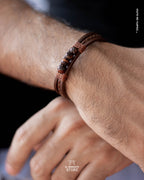 Pulsera de Cuero Café Bjorn