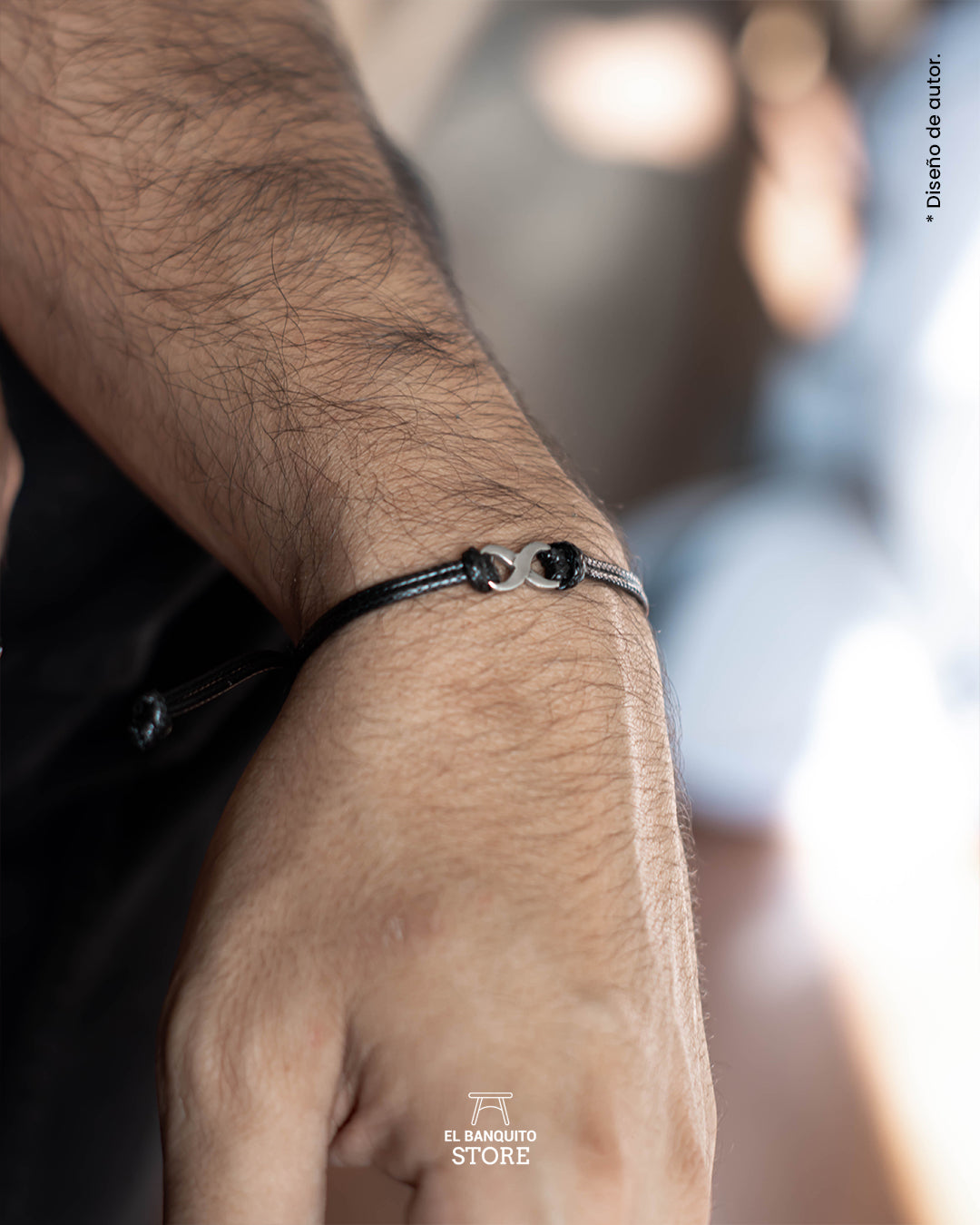 Pulsera Infinity Negra