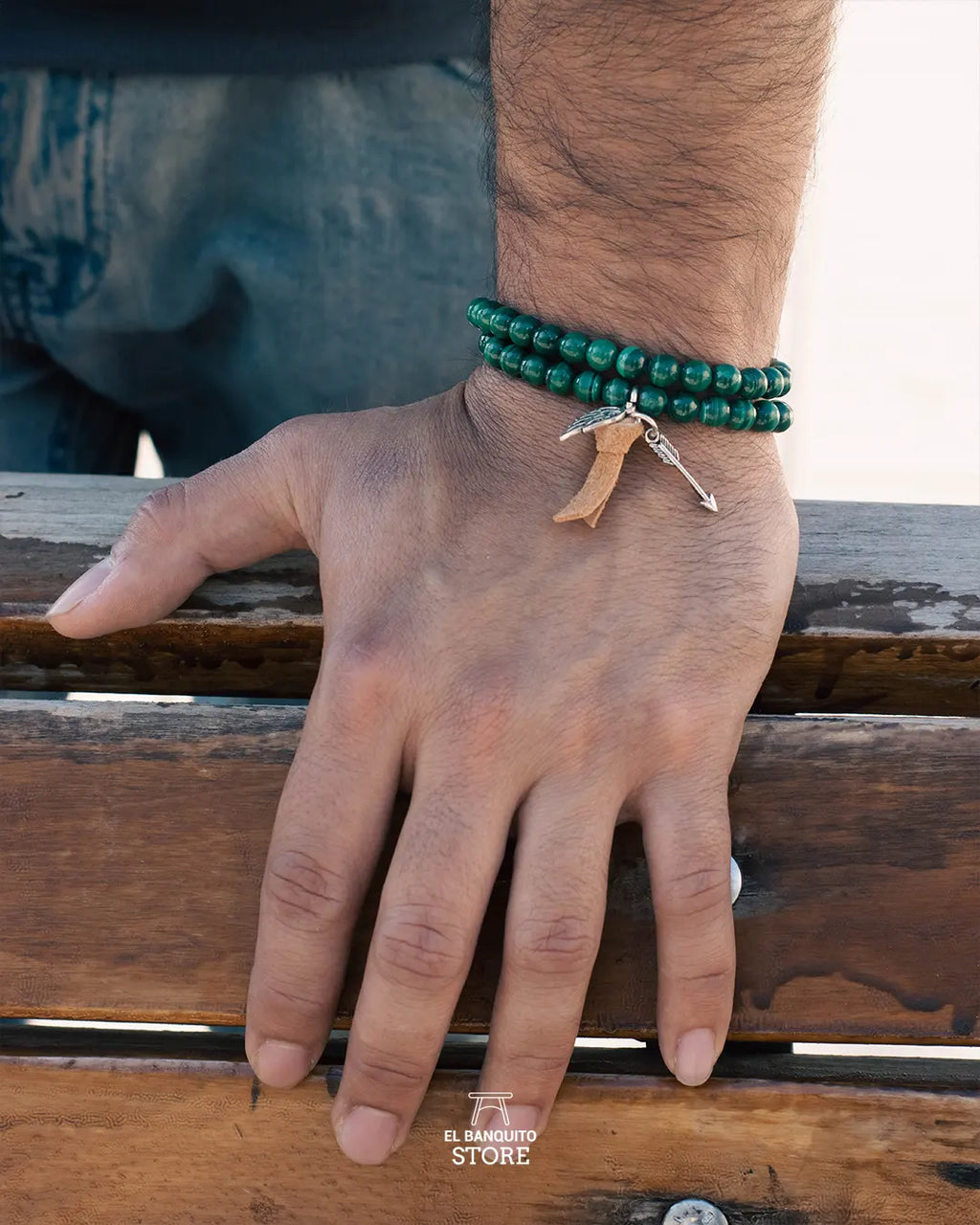 Pulsera de Malaquita Natural