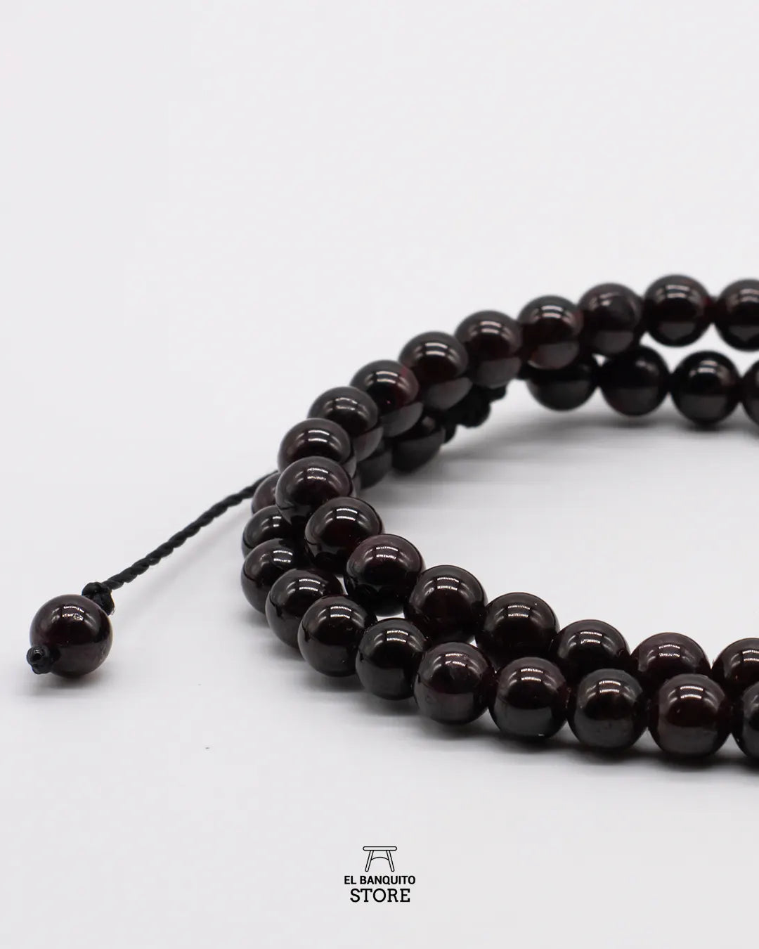 Pulsera Granate Natural con dije de ala