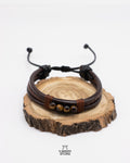 Pulsera de Cuero con Ojo de Tigre