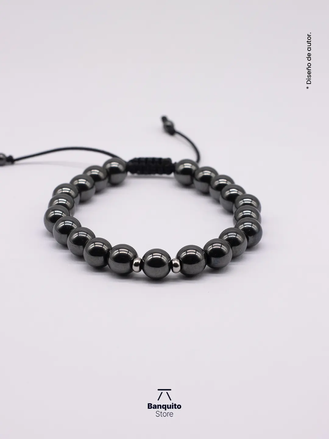 Pulsera de Hematita Natural 8mm