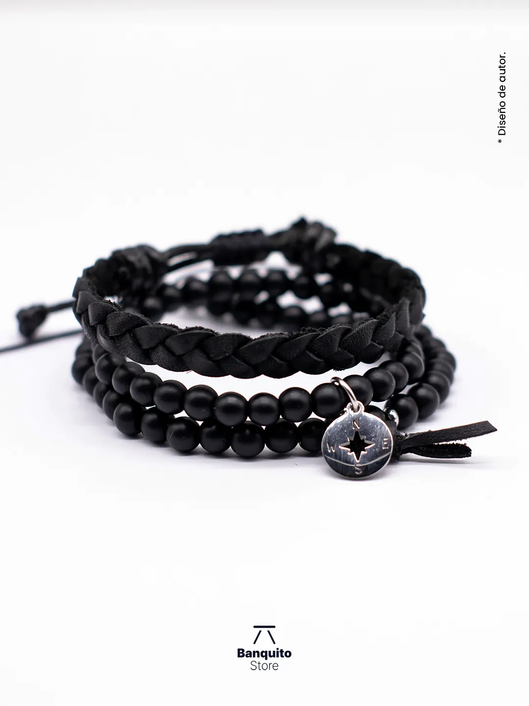 Pulsera Ónix Matte Para Hombre