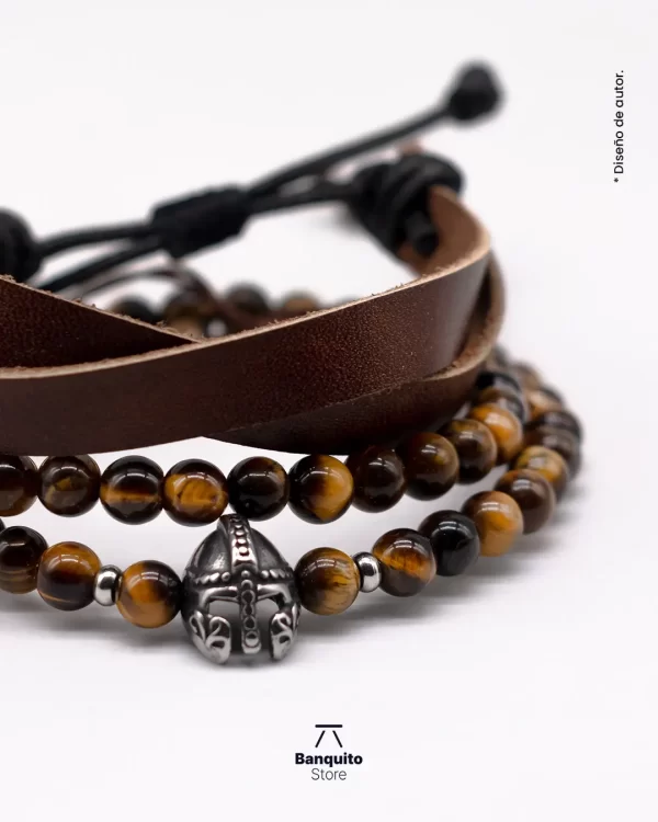 Pulsera Ojo de Tigre Brillante