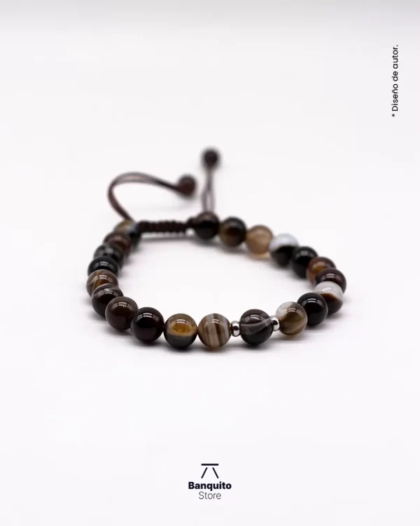 Pulsera Ágata Botswana Simple 8MM - Imagen 2