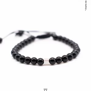 Pulsera Ónix Brillante 6mm Hombre