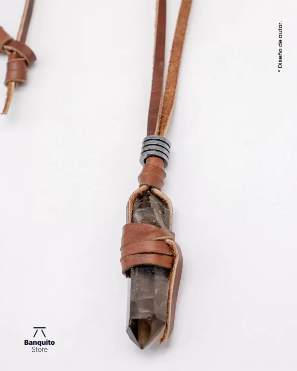 Collar Cuarzo Ahumado Natural - Imagen 3