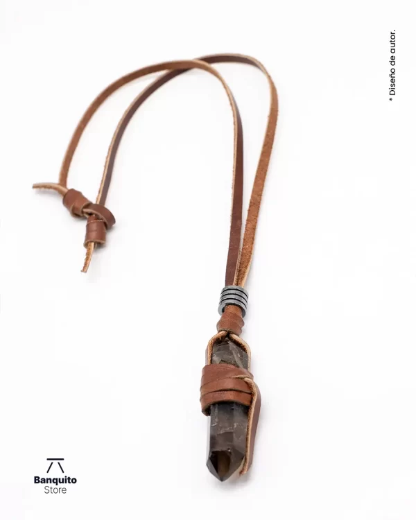 Collar Cuarzo Ahumado Natural - Imagen 2