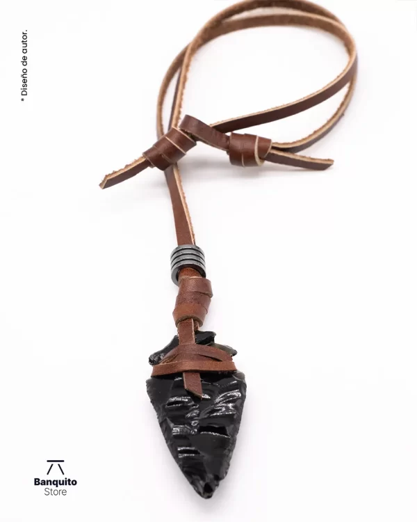 Collar Obsidiana Azteca