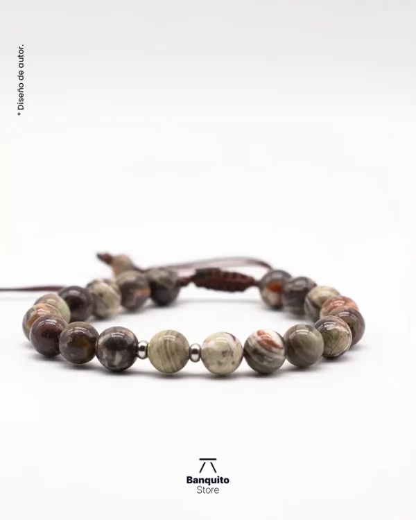 Pulsera de Ágata Turca Ajustable – Hecha a Mano
