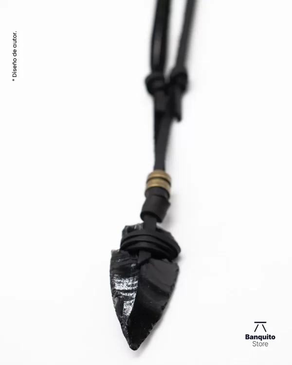 Collar de Obsidiana Negra Punta de Flecha – Protección y Fuerza - Imagen 5