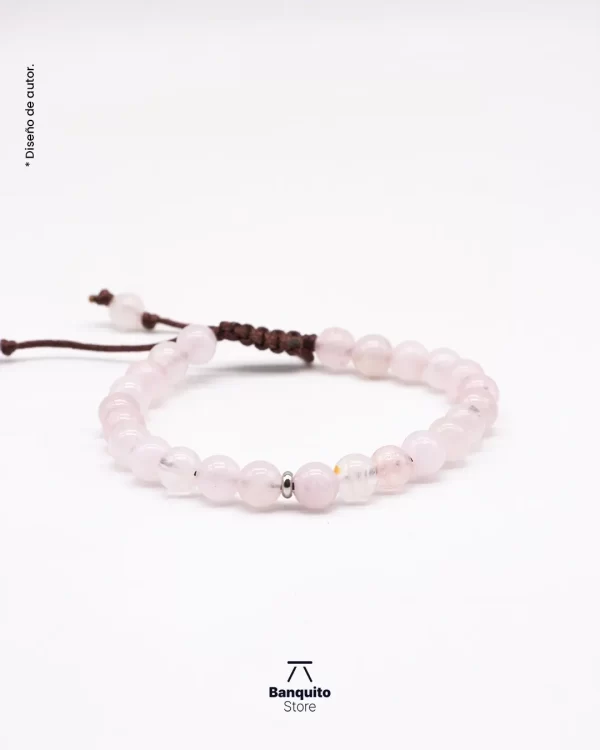 Pulsera Cuarzo Rosa Natural