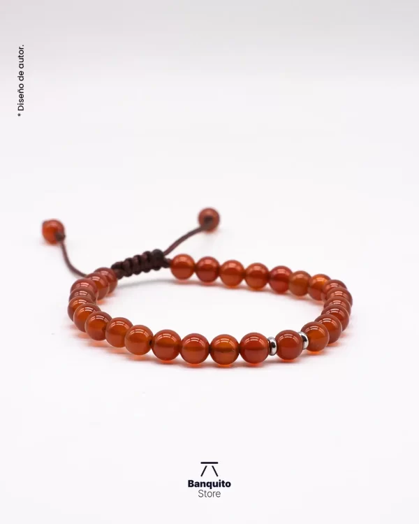 Pulsera Ágata Cornalina - Imagen 2