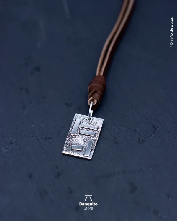 Collar de Plata 950 Texturizada – Diseño Masculino - Imagen 2
